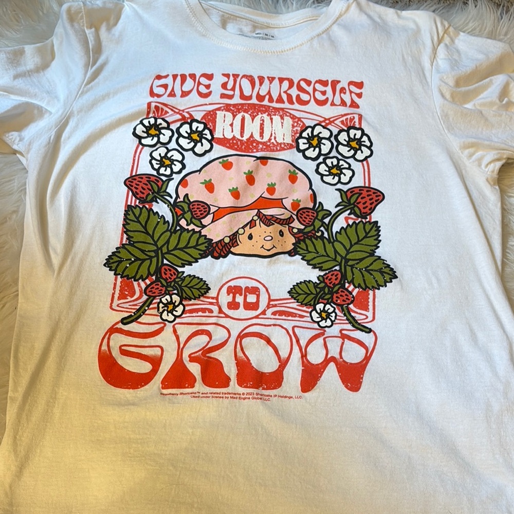 Strawberry Shortcake Kids White Graphic Tee